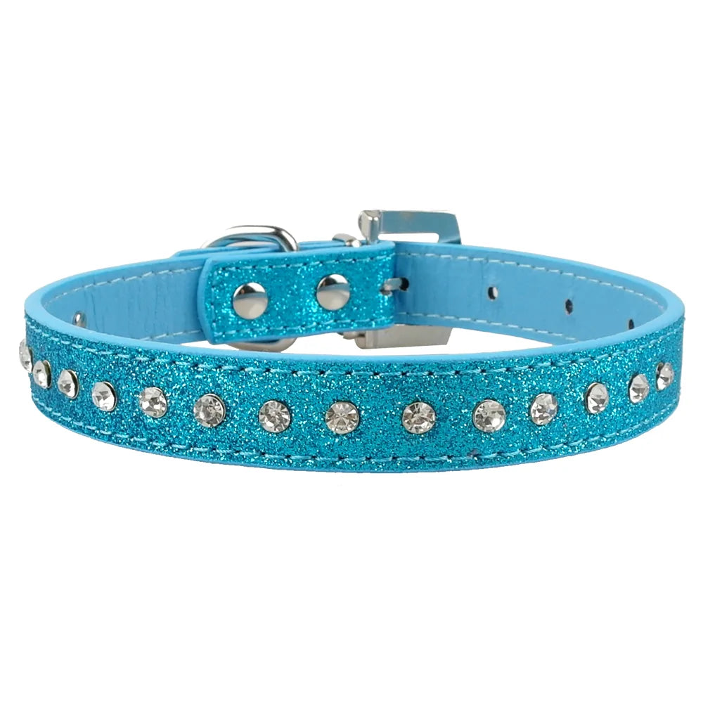 Chic Leather Bowknot Pet Collar