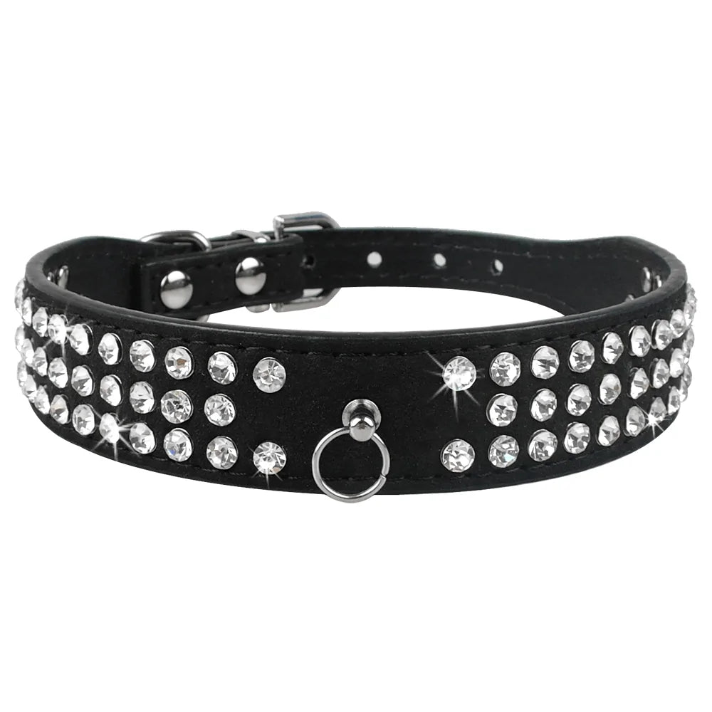 Chic Leather Bowknot Pet Collar