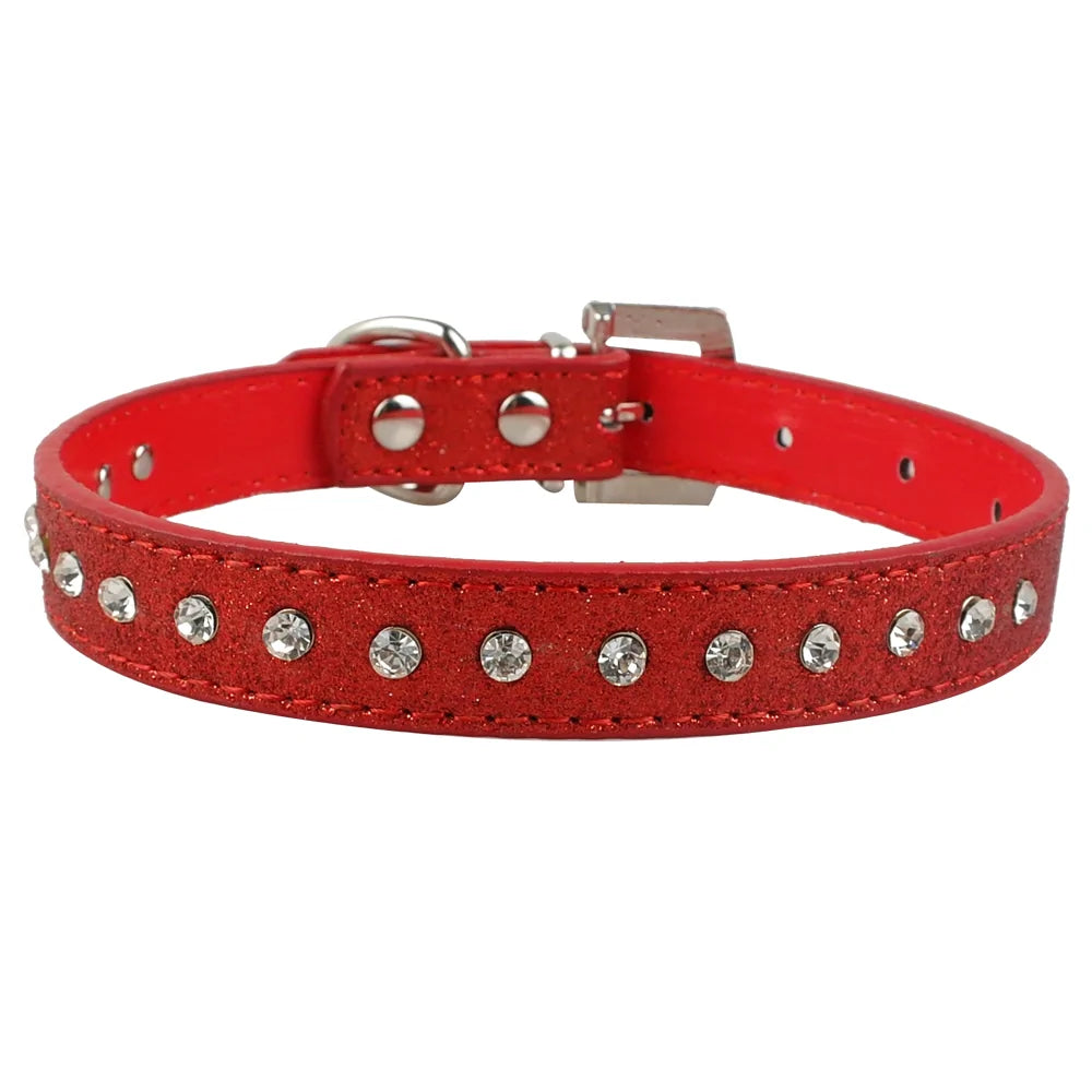 Chic Leather Bowknot Pet Collar