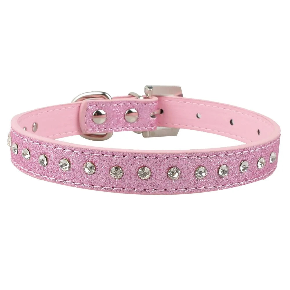 Chic Leather Bowknot Pet Collar