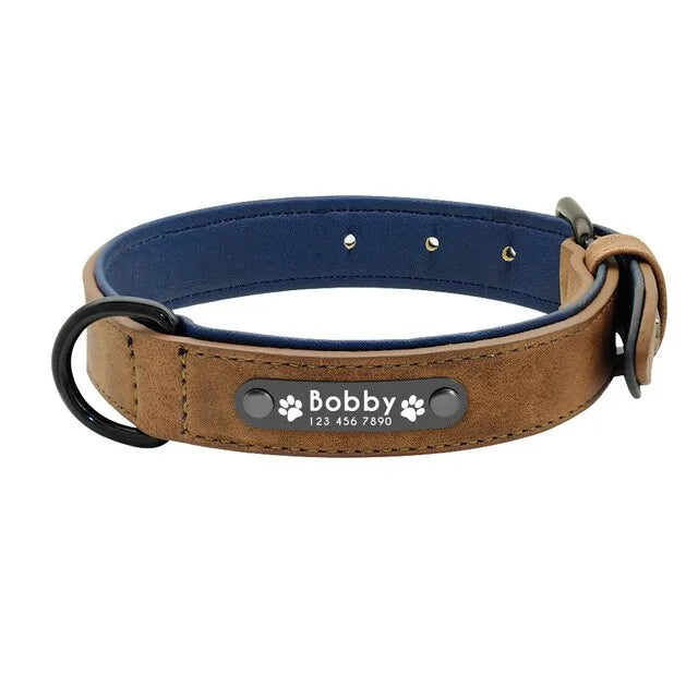 Husky Leather Dog Collar